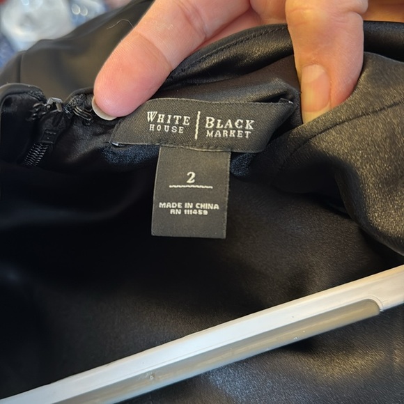 White House Black Market Black Midi Dress - Picture 3 of 8